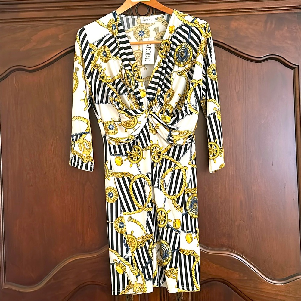 NWT Adore Nautical Dress- Size XL